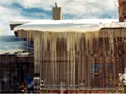 Roof without roof deicing system.