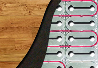 HeatShield floor heating panel.